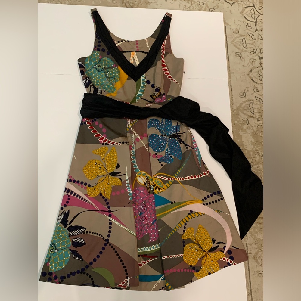 MAEVE  Sleeveless A-Line Abstract Dress by Anthropologie XS
